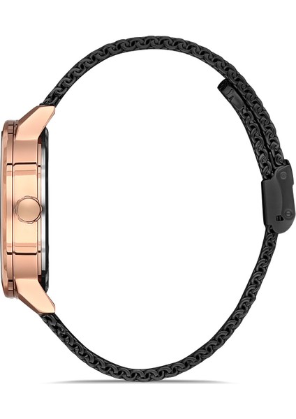 Davıd Guner Rose Siyah Kaplamalı Siyah Kadranlı Erkek Kol Saati DG-8292GC-R2 fiyatları