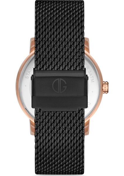 Davıd Guner Rose Siyah Kaplamalı Siyah Kadranlı Erkek Kol Saati DG-8292GC-R2 modelleri