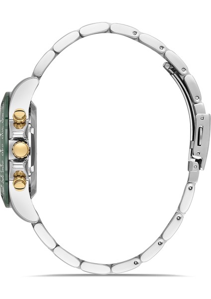 Davıd Guner Sarı Beyaz Kaplamalı Yeşil Kadranlı Erkek Kol Saati DG-8711GA-D10 fiyatları