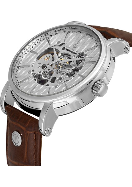 Davıd Guner Gümüş Kaplamalı Beyaz Kadranlı Erkek Kol Saati DG-8232GB-K1 modelleri