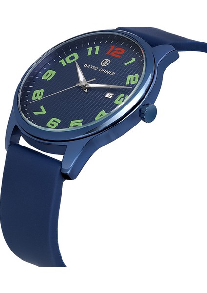 Davıd Guner Mavi Kaplamalı Mavi Kadranlı Erkek Kol Saati DG-8689GD-H3 modelleri