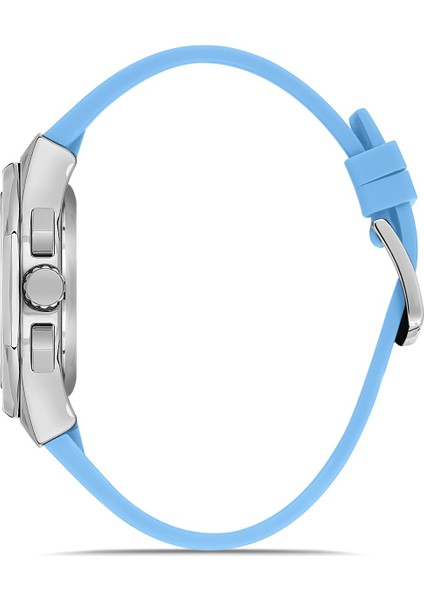 Davıd Guner Gümüş Kaplamalı Açık Mavi Kadranlı Erkek Kol Saati DG-8705GD-L3 fiyatları