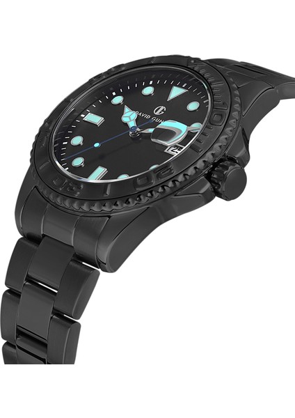 Davıd Guner Siyah Kaplamalı Siyah Kadranlı Erkek Kol Saati DG-8712GA-G2 modelleri