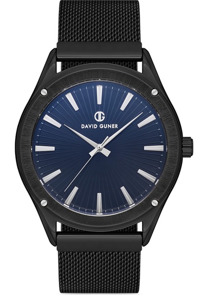 Davıd Guner Gun Kaplamalı Mavi Kadranlı Erkek Kol Saati DG-8285GC-V3