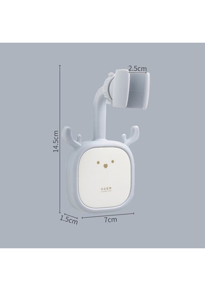 Gri Oyorefd Yaratıcı Ayarlanabilir Banyo Duş Başlığı Tutucu Kanca ile Duvara Monte Duş Başlığı Braketleri Banyo Aksesuarları (Yurt Dışından)