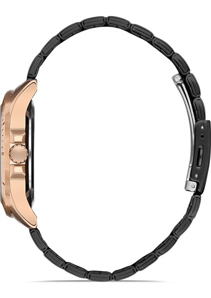 Davıd Guner Rose Siyah Kaplamalı Siyah Kadranlı Erkek Kol Saati DG-8225GA-R2 fiyatları