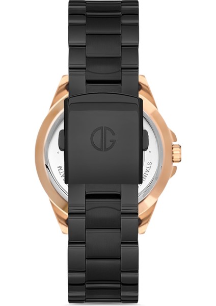 Davıd Guner Rose Siyah Kaplamalı Siyah Kadranlı Erkek Kol Saati DG-8225GA-R2 modelleri