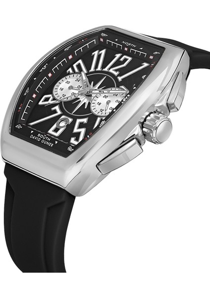 Davıd Guner Gümüş Kaplamalı Siyah Kadranlı Erkek Kol Saati DG-8690GD-J2 modelleri