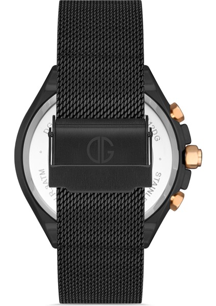Davıd Guner Rose Siyah Kaplamalı Siyah Kadranlı Erkek Kol Saati DG-8286GC-R2 modelleri
