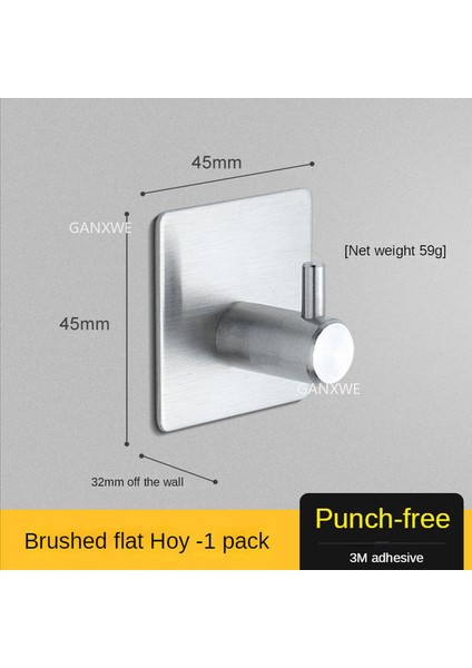 Sliver-1-F-X Ceket Kanca Paslanmaz Çelik Kanca Askı Mutfak Donanım Için SUS304 Siyah Bornoz Kanca Duvar Kanca Havlu Kanca Banyo Için Paslanmaz Çelik (Yurt Dışından)