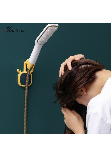 Gri Oyorefd Yaratıcı Ayarlanabilir Banyo Duş Başlığı Tutucu Kanca ile Duvara Monte Duş Başlığı Braketleri Banyo Aksesuarları (Yurt Dışından) fırsatları