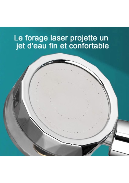 A-Blue Eheh Yüksek Basınçlı Duş Başlıkları 360 Derece Dönen El Tipi Turbo Fanlı Duş Turboşarjlı Pervaneli Duş (Yurt Dışından) indirimleri