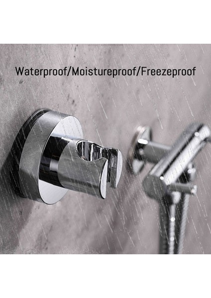 Fırçalanmış Vakum Vantuz Duş Kafa Tutucu Duvara Monte Çıkarılabilir Duş Başlığı Standı Bide Püskürtücüler Banyo Için Braketi (Yurt Dışından)