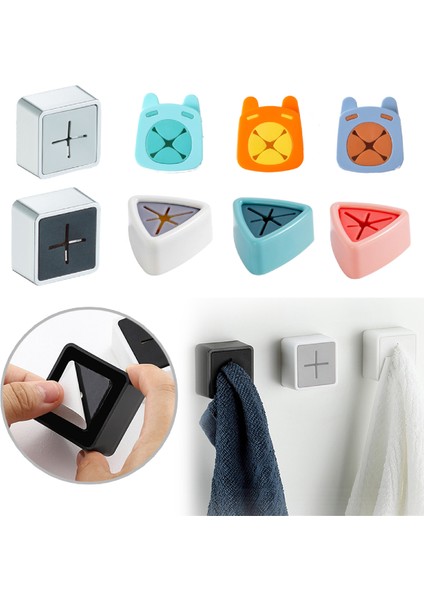 Açık Siyah Havlu Kanca Tutucu Yapışkanlı Bez Bulaşık Bezi Yıkama Bezi Askı Havlu Klipleri Organizatör Depolama Araçları Banyo Mutfak Aksesuarları (Yurt Dışından) modelleri