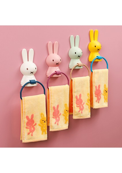 Pembe Deliksiz Banyo Havlusu Askısı Plastik Raf Basit Havlu Askısı, Havlu Askısı Banyo Çocuk Karikatür Tavşan Havlu Askısı (Yurt Dışından) fiyatları