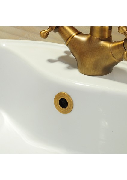 Antika 50 Banyo Parçaları Havza Musluk Lavabo Taşma Kapağı Pirinç Altın Altı Metrelik Halka Banyo Ürün Havzası Düzenli Ekleme Değiştirme (Yurt Dışından) indirimleri