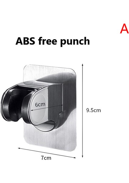 C Ayarlanabilir Duş Başlığı Tutucu Yumruk Banyo Bide Duş Başlığı Stand Braketi Duvara Monte Banyo Aksesuarları (Yurt Dışından)