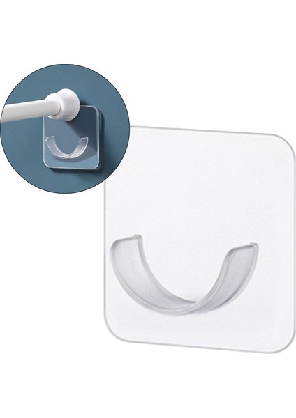 Temizle 50 Yaylı Gergi Çubuğu Tutucu Şeffaf Duş Çubuğu Braketi Hiçbir Sondaj Yapışkanlı Gerginlik Perdesi Duş Perdesi Çubuk Tutucu (Yurt Dışından) fırsatları