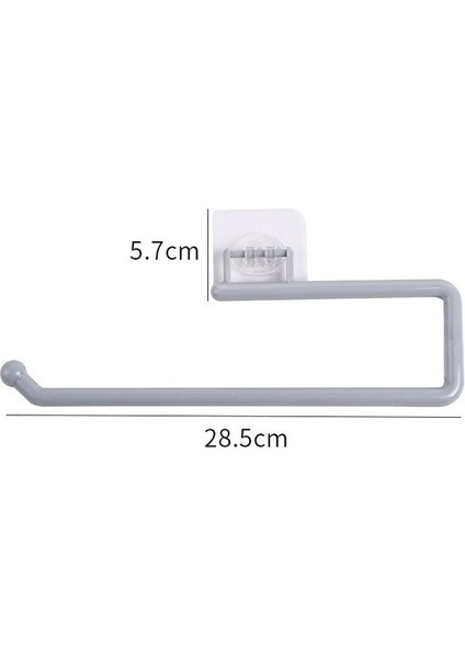 Style2-L Gri Kendinden Yapışkanlı Paslanmaz Çelik Tuvalet Rulo Kağıt Tutucu Organizatörler Bar Havluluk Ray Rafı Sondajsız Tuvalet Aksesuarları (Yurt Dışından)