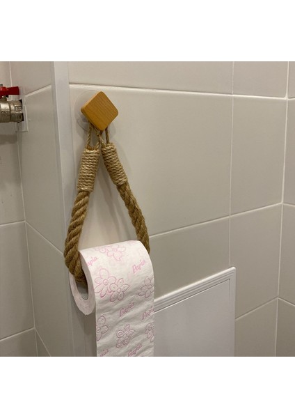 A-Yuvarlak Dokuma Kağıt Rulosu Tutucu Tuvalet Banyo Aksesuarları Kağıt Havluluklar Duvara Monte Stand Rangement Doku Tutucu Kağıt Havlu (Yurt Dışından)