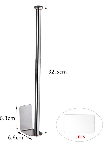 Gümüş 32.5 cm Tuvalet Duvara Monte Kağıt Tutucu Paslanmaz Çelik Banyo Mutfak Rulo Kağıt Aksesuarı Doku Havlu Aksesuarları Tutucular (Yurt Dışından)