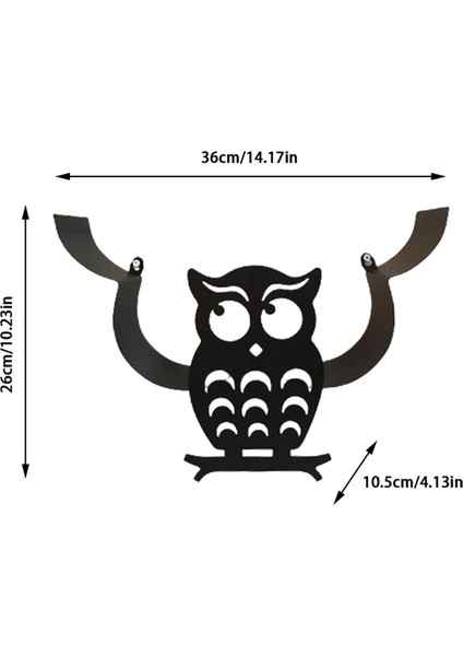 Baykuş B Sevimli Baykuş Şekilli Doku Rafı Banyo Tuvalet Mutfak Havlusu Askı Depolama Duvara Montaj Doku Standı Süsler Ev Dekor (Yurt Dışından)