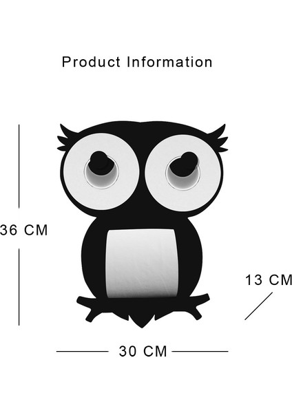 Baykuş B Sevimli Baykuş Şekilli Doku Rafı Banyo Tuvalet Mutfak Havlusu Askı Depolama Duvara Montaj Doku Standı Süsler Ev Dekor (Yurt Dışından) modelleri