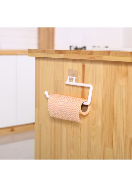 Beyaz 2 Adet 1/2/3/5 Mutfak Kağıdı Tutucusu Plastik Duvara Monte Kendinden Yapışkanlı Havlu Bezi Koruyucu Film Rafı Yumruksuz Asılı Rulo Peçete (Yurt Dışından)