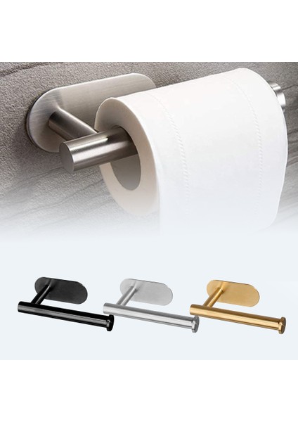 Gümüş Kısa Paslanmaz Çelik Mutfak Kağıt Havluluklar Kendinden Yapışkanlı Duvara Montaj Kağıt Havlu Rulo Tutucu Organizatör Doku Havluluk (Yurt Dışından) indirimleri