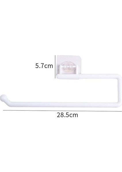 Style2-L Beyaz Kendinden Yapışkanlı Paslanmaz Çelik Tuvalet Rulo Kağıt Tutucu Organizatörler Bar Havlu Halka Ray Rafı Sondaj Olmayan Tuvalet Aksesuarları (Yurt Dışından)