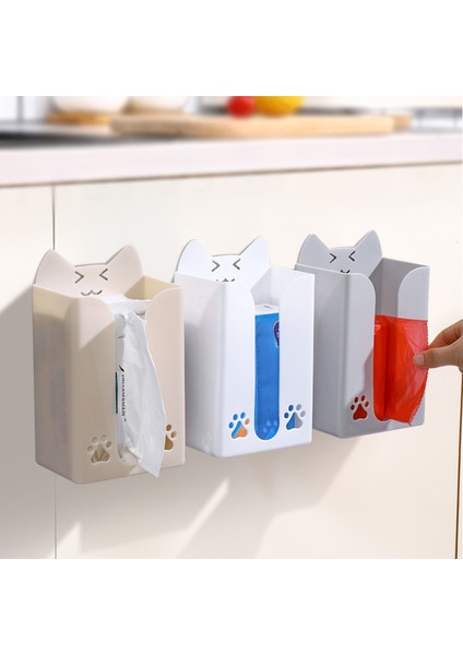 Bej Sevimli Karikatür Kağıt Tutucu Duvara Monte Doku Kutusu Yumruksuz Doku Rafları Mutfak Peçete Depolama Rafı Banyo Tuvalet Aksesuarı (Yurt Dışından) indirimleri
