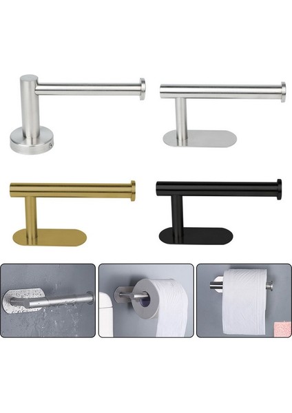 Style2-S Gri Kendinden Yapışkanlı Paslanmaz Çelik Tuvalet Rulo Kağıt Tutucu Organizatörler Bar Havlu Halka Ray Rafı Sondaj Olmayan Tuvalet Aksesuarları (Yurt Dışından) modelleri
