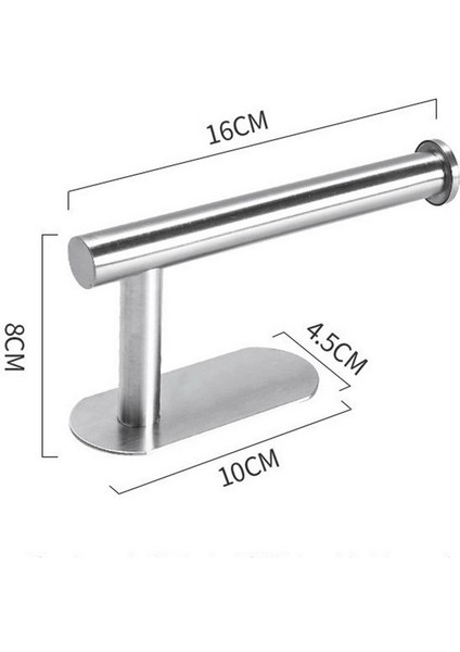 Style2-S Gri Kendinden Yapışkanlı Paslanmaz Çelik Tuvalet Rulo Kağıt Tutucu Organizatörler Bar Havlu Halka Ray Rafı Sondaj Olmayan Tuvalet Aksesuarları (Yurt Dışından) fırsatları