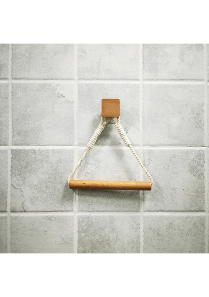 D-Kare Dokuma Kağıt Rulo Tutucu Tuvalet Banyo Aksesuarları Kağıt Havluluklar Duvara Monte Stand Rangement Doku Tutucu Kağıt Havlu (Yurt Dışından)