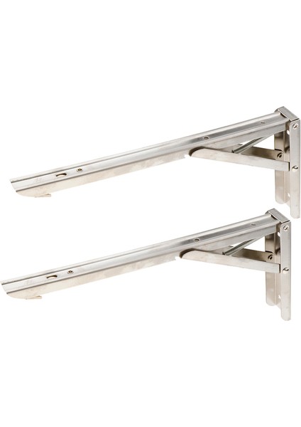 12 Inç 2 Adet Katlanır Raf Destekleri, Paslanmaz Çelik Katlanabilir Raf Aparatı Masa Çalışma Masası Için, Yerden Tasarruf Sağlayan Dıy Braketi (Yurt Dışından)