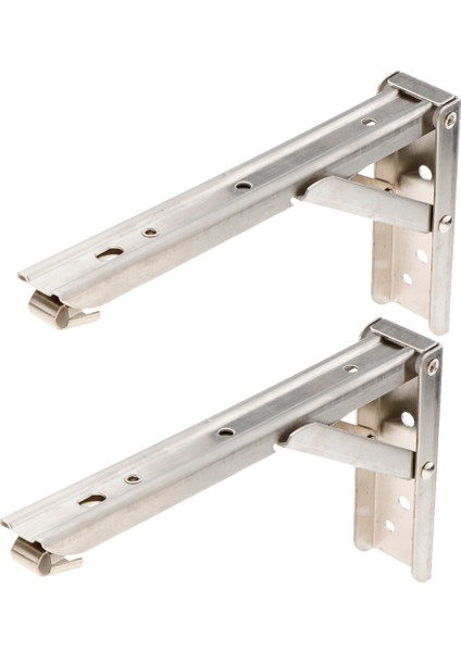 12 Inç 2 Adet Katlanır Raf Destekleri, Paslanmaz Çelik Katlanabilir Raf Aparatı Masa Çalışma Masası Için, Yerden Tasarruf Sağlayan Dıy Braketi (Yurt Dışından) fırsatları