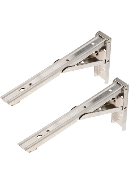 12 Inç 2 Adet Katlanır Raf Destekleri, Paslanmaz Çelik Katlanabilir Raf Aparatı Masa Çalışma Masası Için, Yerden Tasarruf Sağlayan Dıy Braketi (Yurt Dışından) indirimleri