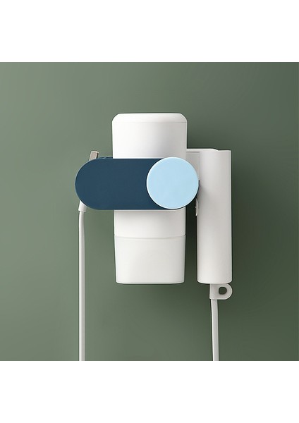 Küçük Mavi Çok Fonksiyonlu Saç Kurutma Makinesi Tutucu Banyo Organizatör Raf Saç Kurutma Makinesi Standı Banyo Aksesuarları Kendinden Yapışkanlı Duvar Depolama Rafı (Yurt Dışından) modelleri