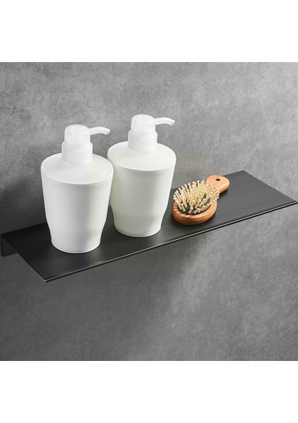 F 2021 Yeni Banyo Rafları Kara Deliksiz Banyo Aksesuarı Duş Teknesi Dresser Jel Tuvalet Rafı Depolama Duvar Ev Montaj Si L9J0 (Yurt Dışından)