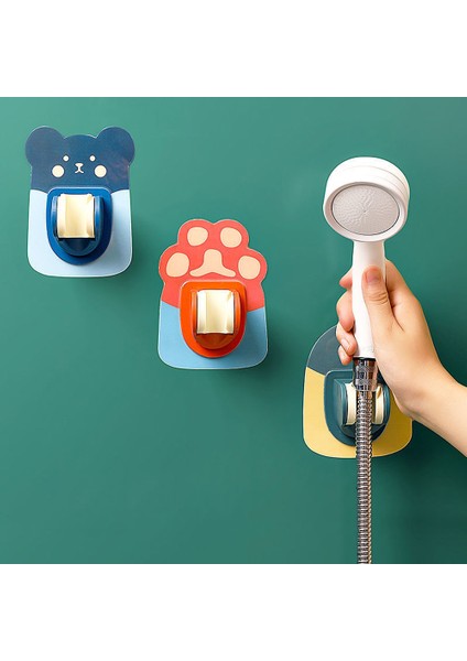 Ayı Mavi Karikatür Duş Braketi Ayarlanabilir Evrensel Kendinden Yapışkanlı Taban Banyo Aksesuarları Iz Bırakmayan Macun (Yurt Dışından) fiyatları