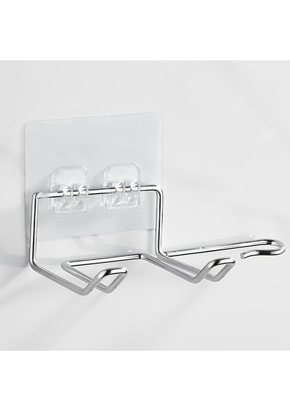 Şeffaf Saç Kurutma Makinesi Tutucu Raf Duvara Monte Saç Düzleştirici Kurutma Makinesi Tutucular Banyo Organizatör Depolama Raf Raf Banyo Aksesuarları (Yurt Dışından)