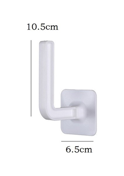 Plastik-06 Mutfak Kendinden Yapışkanlı Kanca Kabin Altında Kağıt Rulo Raf Tuvalet Havlu Askısı Doku Askısı Depolama Rafı Banyo Tuvalet Için (Yurt Dışından)