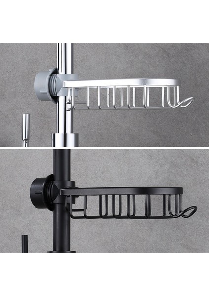 2 Adet Siyah Banyo Mutfak Rafları Depolama Sepeti Köşe Depolama Tutucu Raflar Tek Katmanlı Organizatör Şampuan Sabun Duş Depolama Rafı (Yurt Dışından) fırsatları