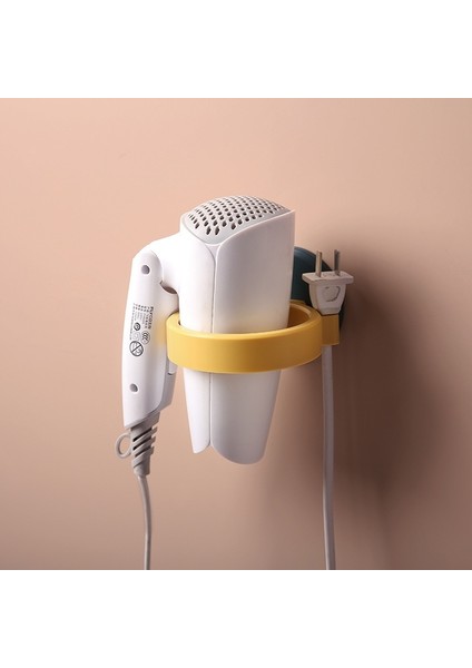 Sarı Mavi Saç Kurutma Makinesi Rafı Banyo Duvar Asılı Saç Kurutma Makinesi Çerçevesi (Yurt Dışından) modelleri