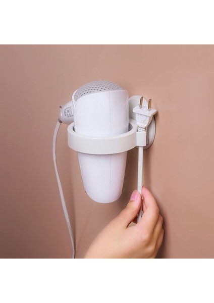 Sarı Mavi Saç Kurutma Makinesi Rafı Banyo Duvar Asılı Saç Kurutma Makinesi Çerçevesi (Yurt Dışından) fırsatları