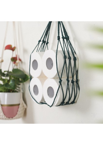 Kahverengi Ev Tuvalet Rulo Kağıt Depolama El Dokuma Tuvalet Pamuk Halat Kağıt Havlu Doku Net Cep Banyo Donanım Kağıt Tutucular (Yurt Dışından) modelleri