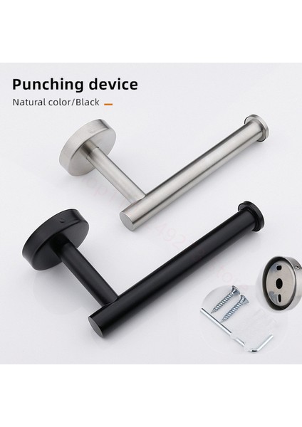 SILVER-16CM Asılı Kağıt Rulo Havluluk Paslanmaz Çelik Yapışkan Duvara Montaj Banyo Tuvalet Depolama Standı Mutfak Düzenleyici Peçete Rafı (Yurt Dışından)