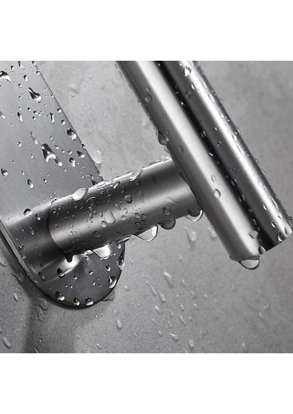 SILVER-16CM Asılı Kağıt Rulo Havluluk Paslanmaz Çelik Yapışkan Duvara Montaj Banyo Tuvalet Depolama Standı Mutfak Düzenleyici Peçete Rafı (Yurt Dışından)