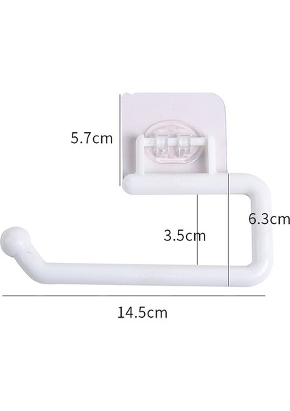 B-Beyaz Kendinden Yapışkanlı Paslanmaz Çelik Tuvalet Rulo Kağıt Tutucu Organizatörler Bar Havlu Askısı Demiryolu Rafı Sondajsız Tuvalet Aksesuarları (Yurt Dışından)