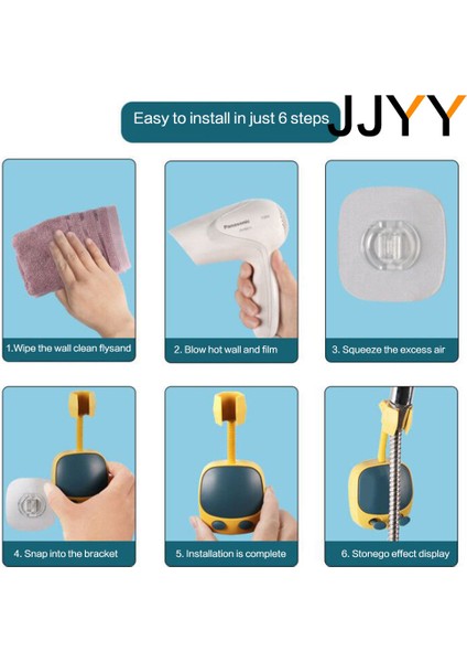 Yeşil Jjyy Duş Tutucu Vantuz Değil Duş Başlığı Tutucu Yumruksuz Banyo Braketi Ayarlanabilir 360° Döndürme Abs Sabit Taban (Yurt Dışından)